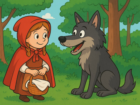 Červená Karkulka (pohádka pro malé děti)
