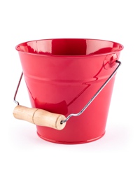 Obrázek hračky Zahradní kyblík - červený kovový