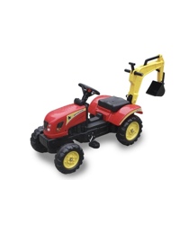 Obrázek hračky Šlapací traktor s lopatou červený